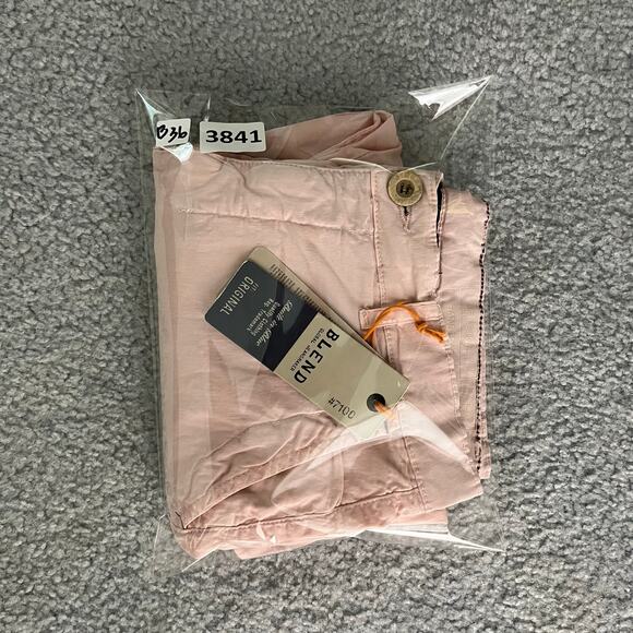 Blend Jeansmaker Chino Shorts Mens M Pink Classic Beach Pool Club Flat Front NWT - Picture 10 of 10
